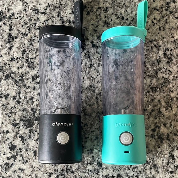 2 pack BlendJet Portable Blender Set - Black and Teal - Picture 1 of 1